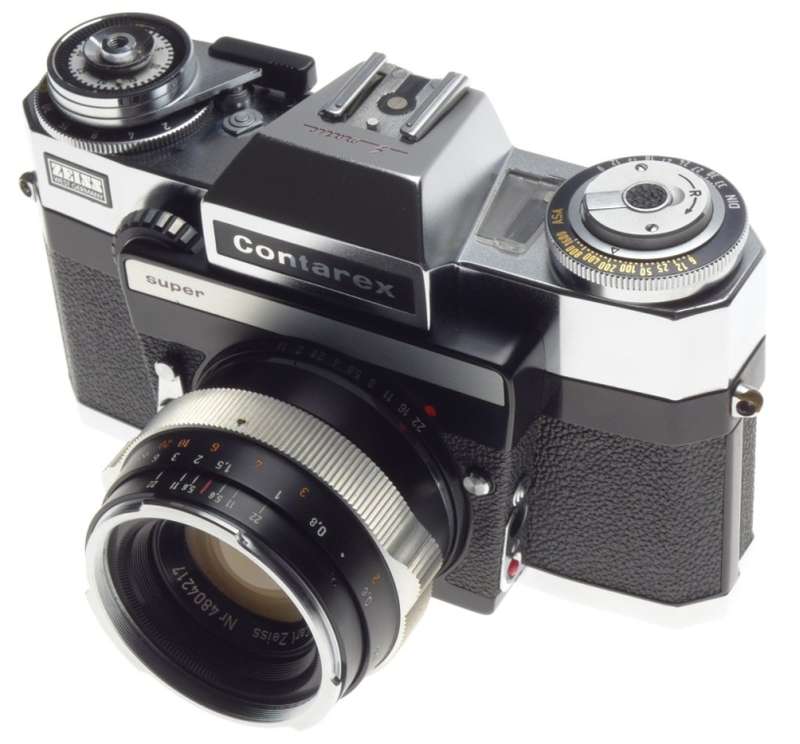 CONTAREX SUPER Zeiss 35mm SLR camera Museum condition Planar 1:2/50mm case rare