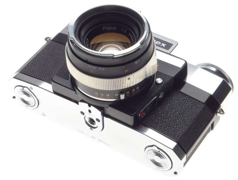 CONTAREX SUPER Zeiss 35mm SLR camera Museum condition Planar 1:2/50mm case rare
