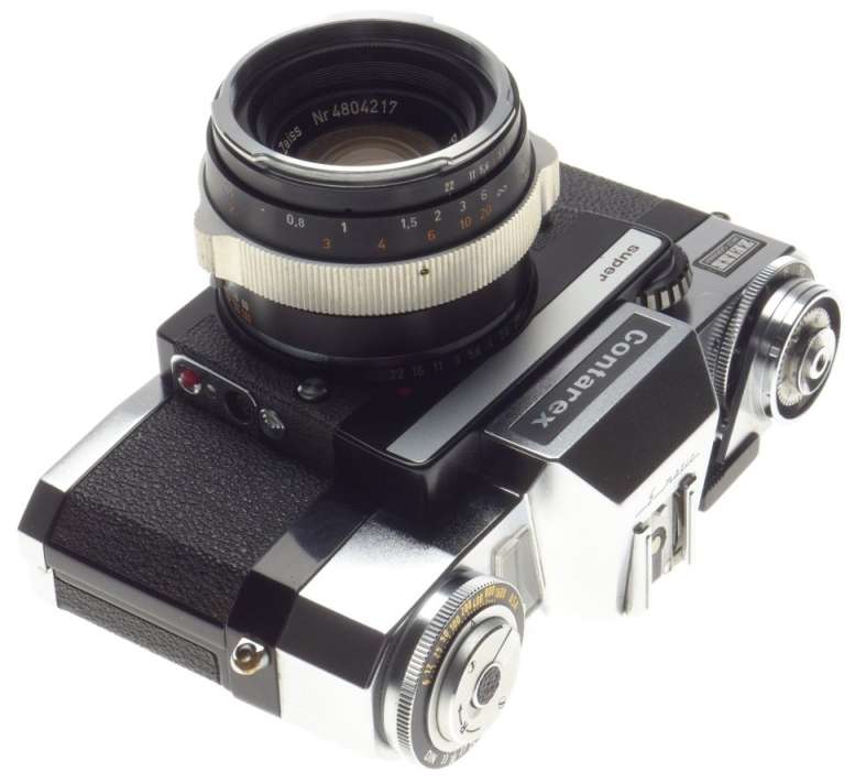 CONTAREX SUPER Zeiss 35mm SLR camera Museum condition Planar 1:2/50mm case rare
