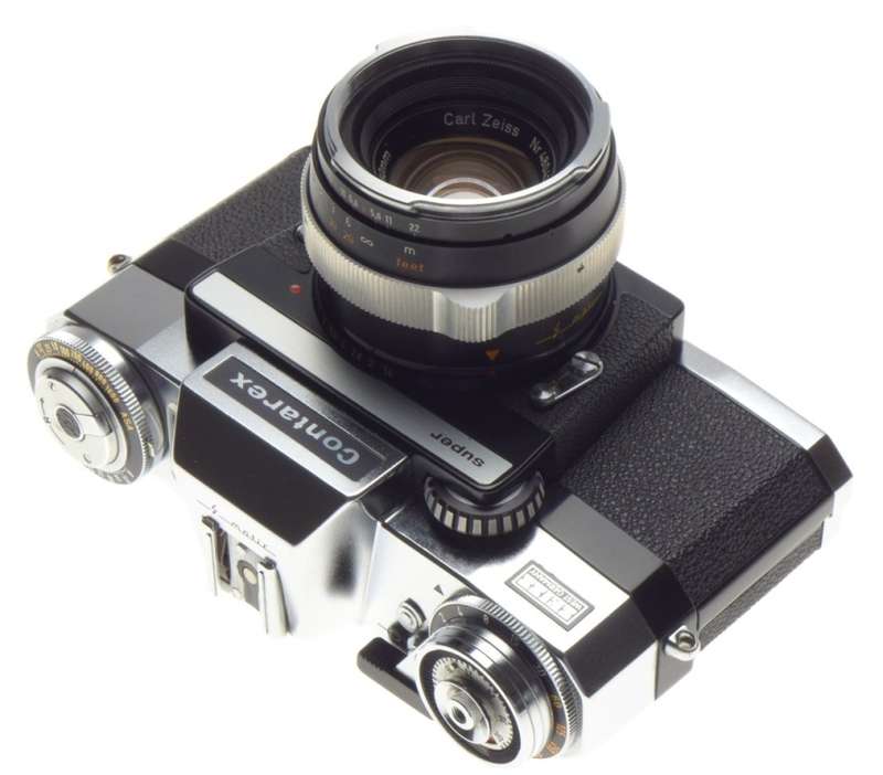 CONTAREX SUPER Zeiss 35mm SLR camera Museum condition Planar 1:2/50mm case rare