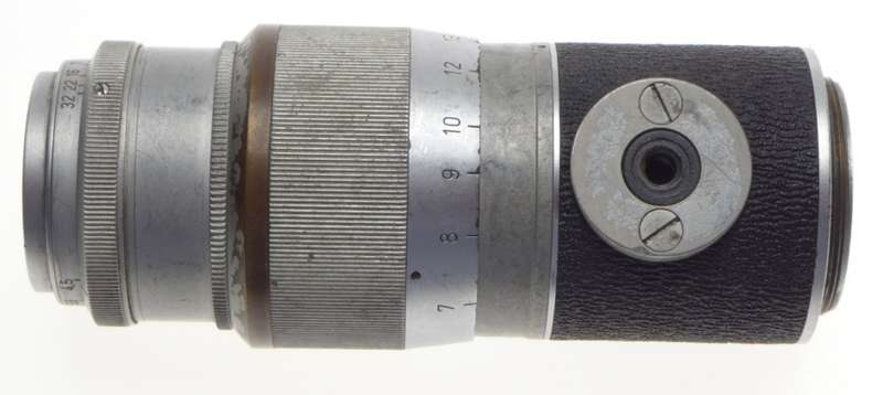 1:4.5/135 HEKTOR Leica M39 screw mount f=135mm Chrome Leitz lens very well used