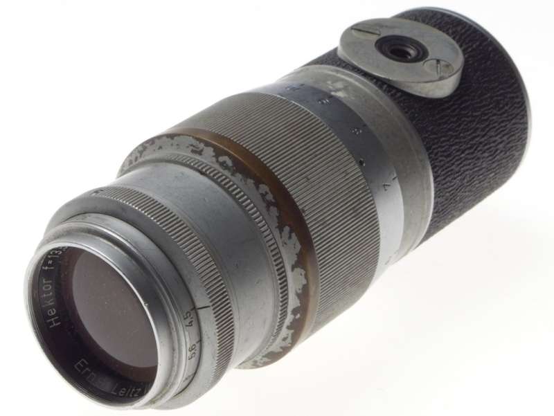 1:4.5/135 HEKTOR Leica M39 screw mount f=135mm Chrome Leitz lens very well used