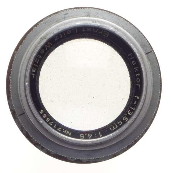 1:4.5/135 HEKTOR Leica M39 screw mount f=135mm Chrome Leitz lens very well used
