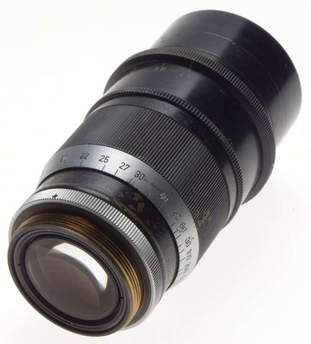 BLACK paint 1:4.5 f=20cm Telyt Visoflex camera SLR lens 4.5/200 good condition