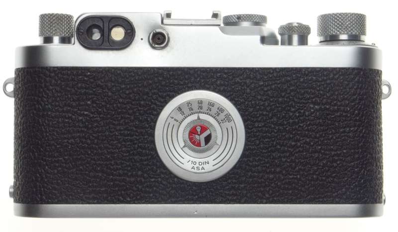 LEICA IIIg chrome 35mm rangefinder camera with 2.8/5cm Elmar 2.8 f=50mm lens kit