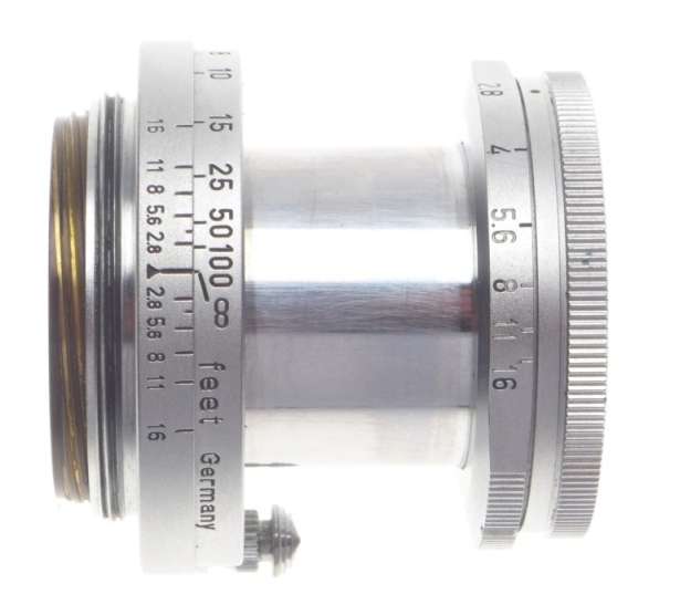 LEICA IIIg chrome 35mm rangefinder camera with 2.8/5cm Elmar 2.8 f=50mm lens kit