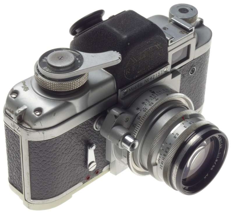KERN SWITAR 1.8/50 Schneider SLR vintage camera silver lens Mod. 6B rare f=50