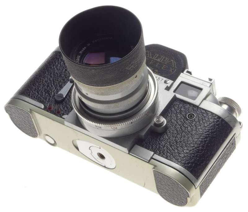 KERN SWITAR 1.8/50 Schneider SLR vintage camera silver lens Mod. 6B rare f=50