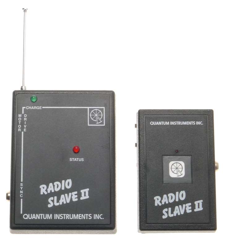 RADIO SLAVE II REMOTE CONTROL FOR CAMERA AND FLASH UNITS QUANTUM INSTRUMENTS BOX