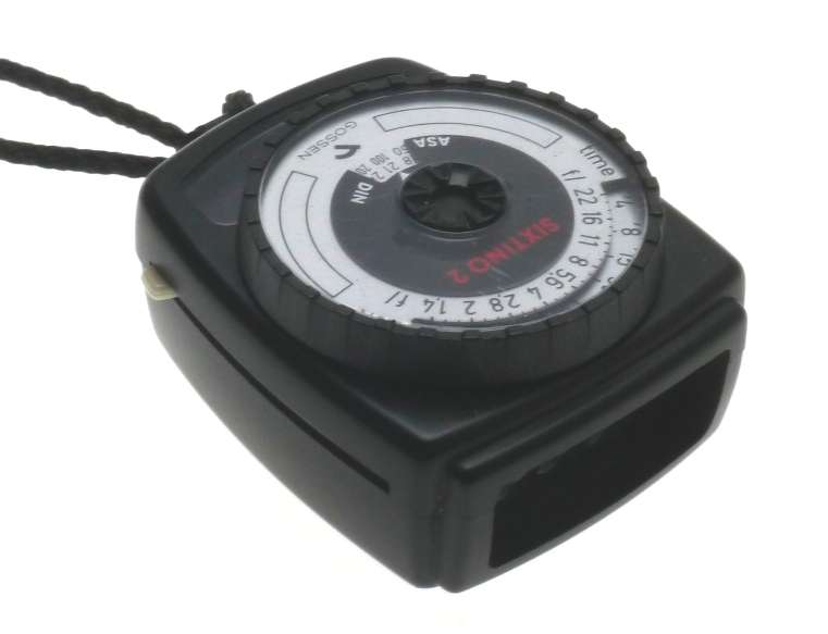 GOSSEN SIXTINO II 2 BLACK LIGHT EXPOSURE CAMERA PHOTOGRAPHIC METER STRAP USED