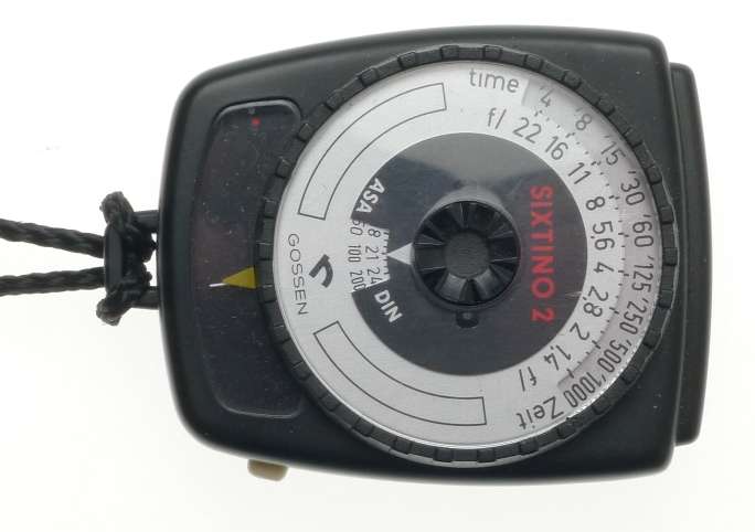 GOSSEN SIXTINO II 2 BLACK LIGHT EXPOSURE CAMERA PHOTOGRAPHIC METER STRAP USED