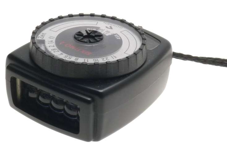 GOSSEN SIXTINO II 2 BLACK LIGHT EXPOSURE CAMERA PHOTOGRAPHIC METER STRAP USED