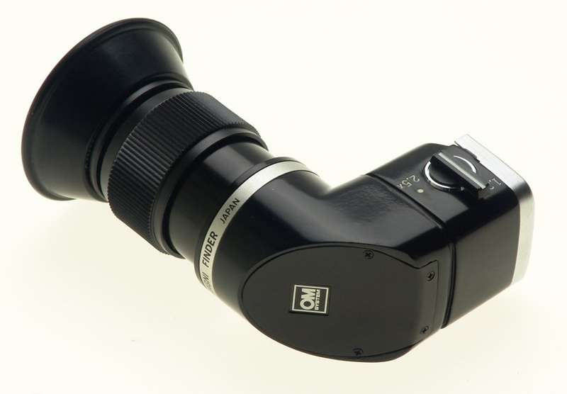 OLYMPUS SLR 35mm SLR CAMERA OM-SYSTEM RIGHT ANGLE VIEW FINDER 1.25x-2.5x CASED
