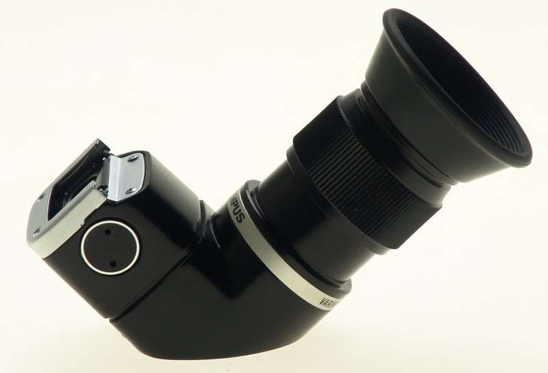 OLYMPUS SLR 35mm SLR CAMERA OM-SYSTEM RIGHT ANGLE VIEW FINDER 1.25x-2.5x CASED