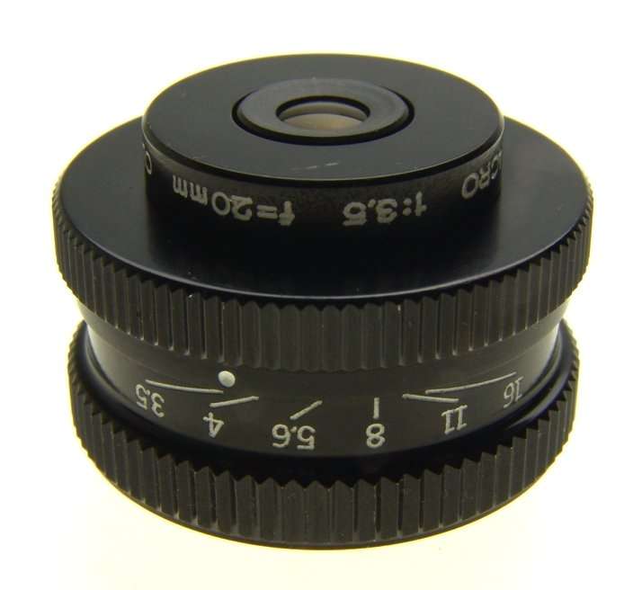 OLYMPUS OM-SYSTEM ZUIKO MACRO 1:3.5 f=20mm SLR CLOSE UP LENS 3.5/20mm LUMINAR NR