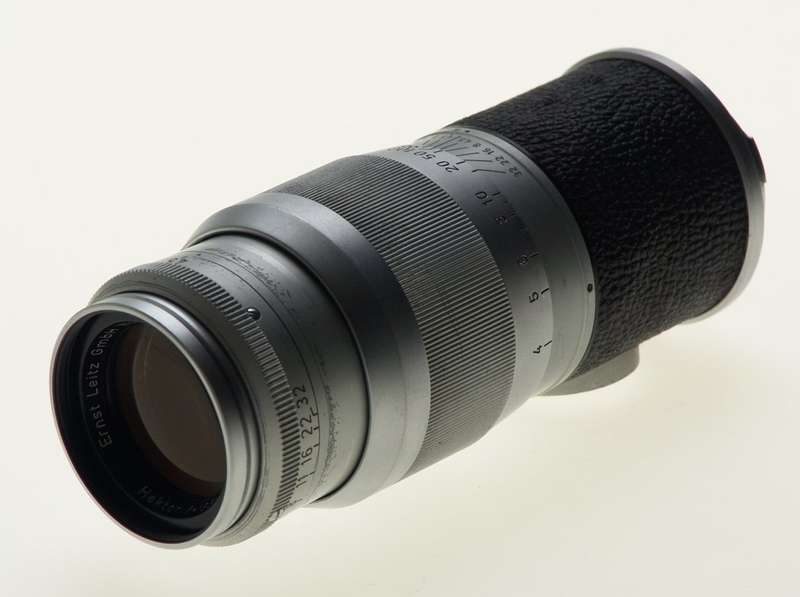 LEICA HEKTOR 4.5/135mm LEITZ f=135mm CAMERA CHROME LENS CAPS FITS M3 M8 M9 CLEAN