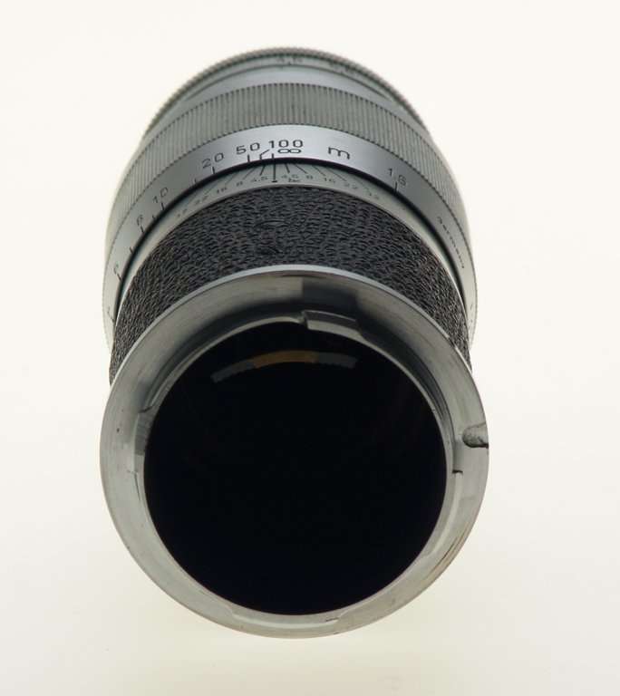 LEICA HEKTOR 4.5/135mm LEITZ f=135mm CAMERA CHROME LENS CAPS FITS M3 M8 M9 CLEAN