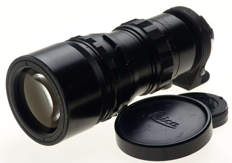 TELYT 1:4.8/280 LEICA VISOFLEX CANADA BLACK LENS f=280mm CAPS INCLUDED CLEAN NR