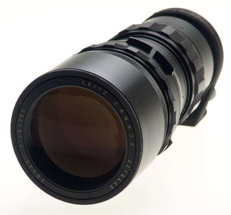 TELYT 1:4.8/280 LEICA VISOFLEX CANADA BLACK LENS f=280mm CAPS INCLUDED CLEAN NR