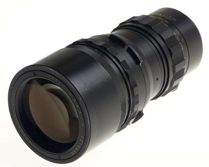 TELYT 1:4.8/280 LEICA VISOFLEX CANADA BLACK LENS f=280mm CAPS INCLUDED CLEAN NR
