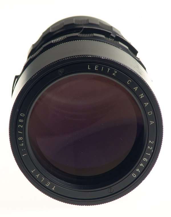 TELYT 1:4.8/280 LEICA VISOFLEX CANADA BLACK LENS f=280mm CAPS INCLUDED CLEAN NR