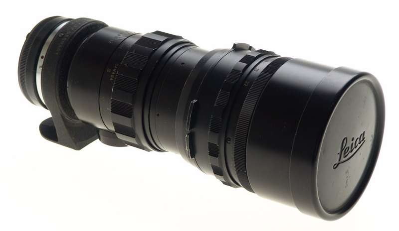 TELYT 1:4.8/280 LEICA VISOFLEX CANADA BLACK LENS f=280mm CAPS INCLUDED CLEAN NR
