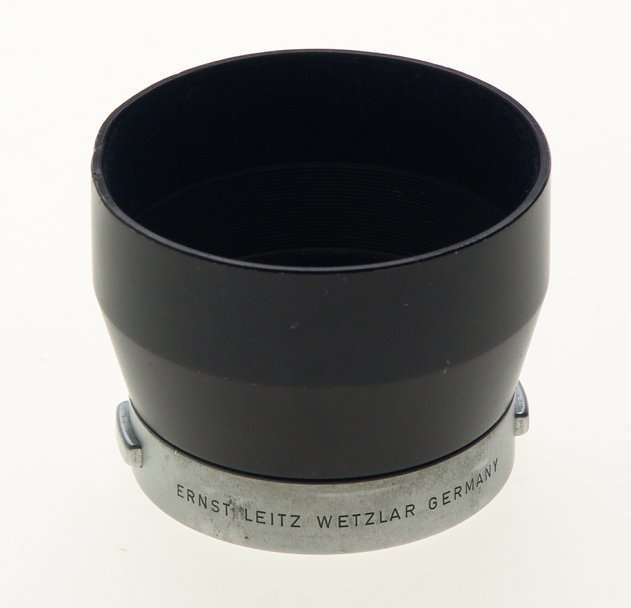 LEICA CHROME 4.5/135mm CAMERA LENS HOOD 4/90mm SHADE 12575 N USED 2.8/90mm NR