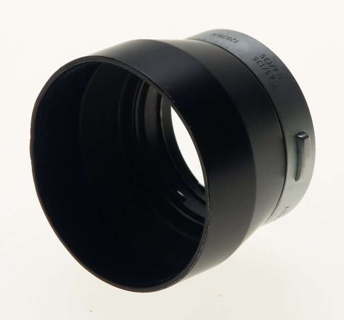 LEICA CHROME 4.5/135mm CAMERA LENS HOOD 4/90mm SHADE 12575 N USED 2.8/90mm NR