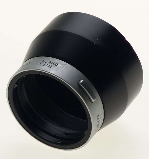 LEICA CHROME 4.5/135mm CAMERA LENS HOOD 4/90mm SHADE 12575 N USED 2.8/90mm NR