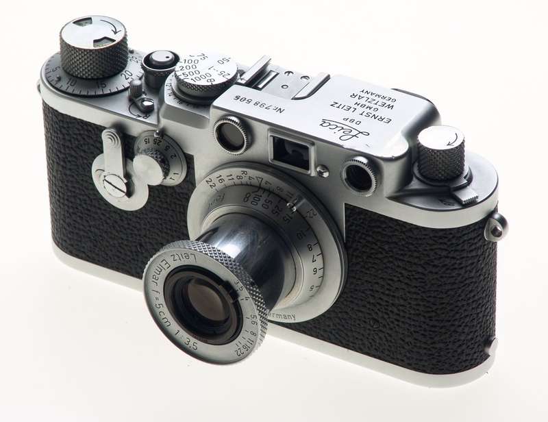 LEICA 3F RANGEFINDER MINT IIIF CAMERA CASE ELMAR 3.5/5cm COLLAPSIBLE LENS CLA