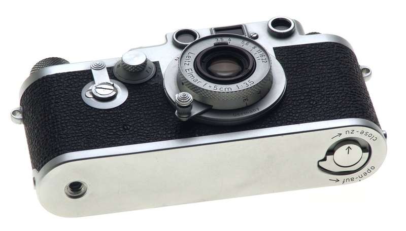 LEICA 3F RANGEFINDER MINT IIIF CAMERA CASE ELMAR 3.5/5cm COLLAPSIBLE LENS CLA
