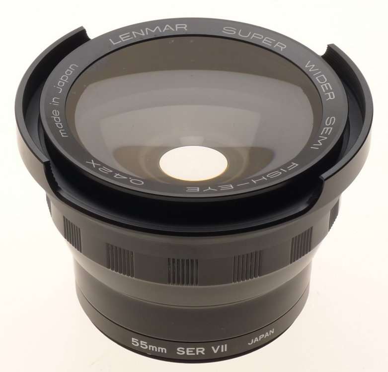 LENMAR SUPER WIDE ANGLE SEMI FISH-EYE 0.42x AUXILIARY LENS ATTACHMENT CASE MINT