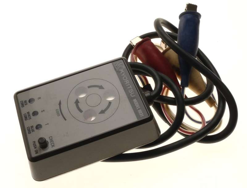 KYORITSU MODEL 8031 PHASE INDICATOR WITH OPEN PHASE CHECKER 2 FUNCTIONS BARGAIN