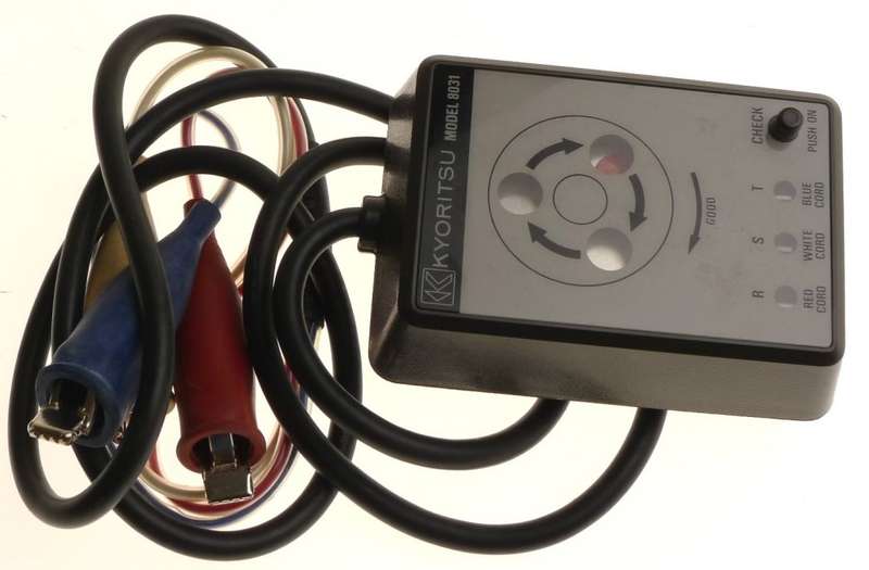 KYORITSU MODEL 8031 PHASE INDICATOR WITH OPEN PHASE CHECKER 2 FUNCTIONS BARGAIN