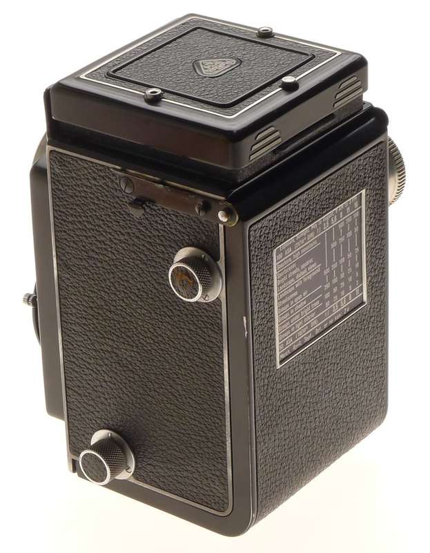 ROLLEICORD CAMERA TLR XENAR 3.5/75mm LENS HOOD SHADE MX SHUTTER CASE CAP CLEAN