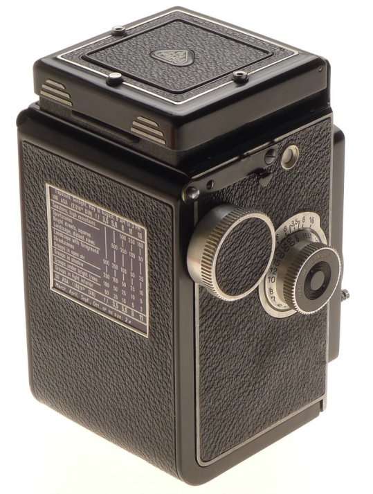 ROLLEICORD CAMERA TLR XENAR 3.5/75mm LENS HOOD SHADE MX SHUTTER CASE CAP CLEAN
