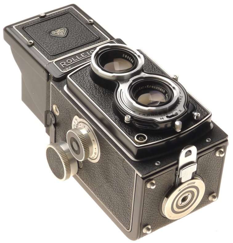 ROLLEICORD CAMERA TLR XENAR 3.5/75mm LENS HOOD SHADE MX SHUTTER CASE CAP CLEAN