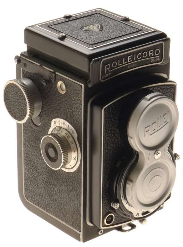 ROLLEICORD CAMERA TLR XENAR 3.5/75mm LENS HOOD SHADE MX SHUTTER CASE CAP CLEAN