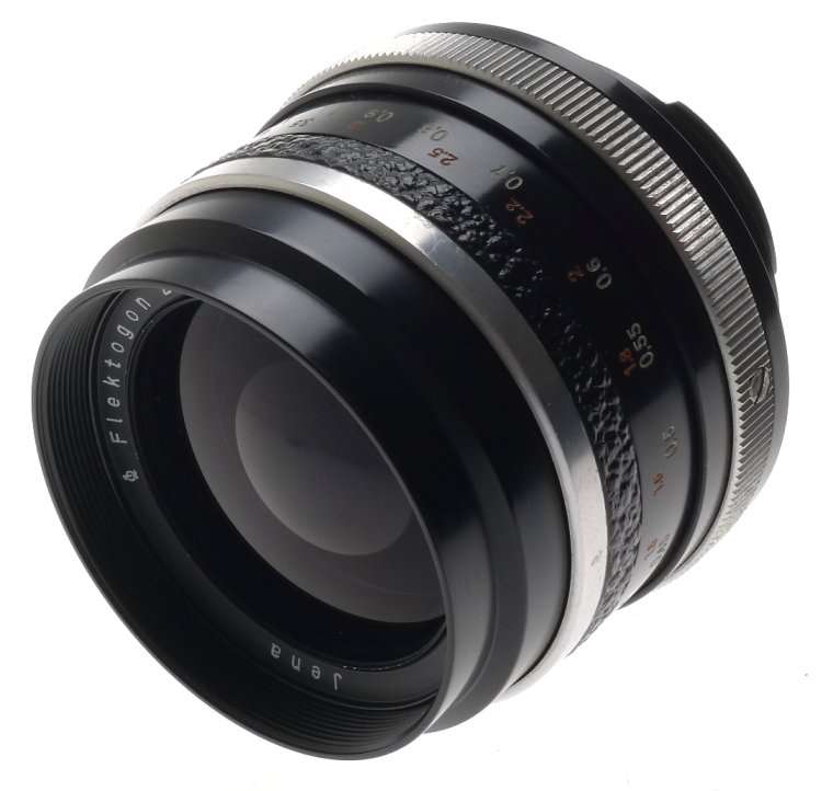 FLEKTOGON 2.8/35mm WIDE ANGLE ZEISS JENA CAMERA LENS CAPS CLEAN CONDITION f=35mm