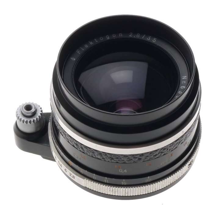 FLEKTOGON 2.8/35mm WIDE ANGLE ZEISS JENA CAMERA LENS CAPS CLEAN CONDITION f=35mm