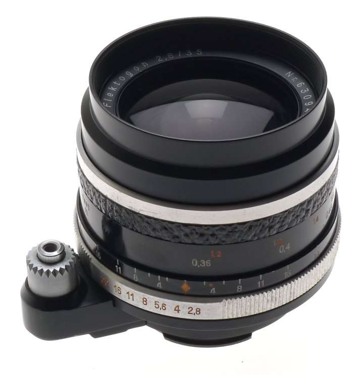 FLEKTOGON 2.8/35mm WIDE ANGLE ZEISS JENA CAMERA LENS CAPS CLEAN CONDITION f=35mm