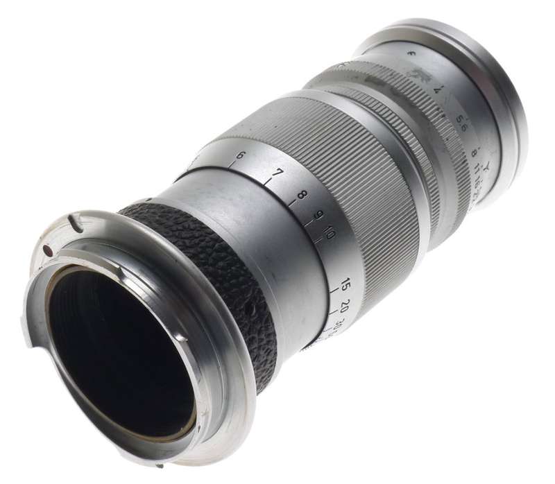 LEICA M MOUNT ELMAR f=9cm 1:4 CAMERA LENS CAP LEITZ CHROME 1:4/90mm EXCELLENT NR