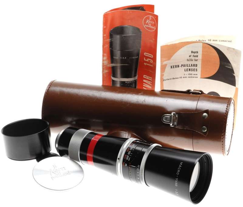MINT- BOLEX REFLEX MACRO-YVAR 3.3 f=150mm C-MOUNT LENS MICRO 4/3 BLACK MAGIC KIT