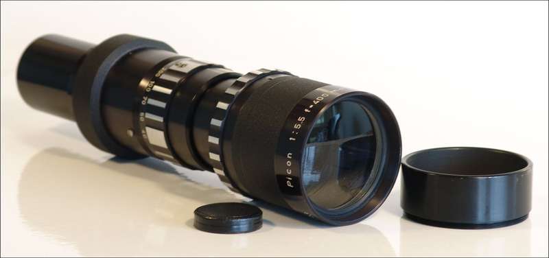 LEICA M39 SCREW MOUNT TELE LENS PIESKER 5.5/400mm PICON