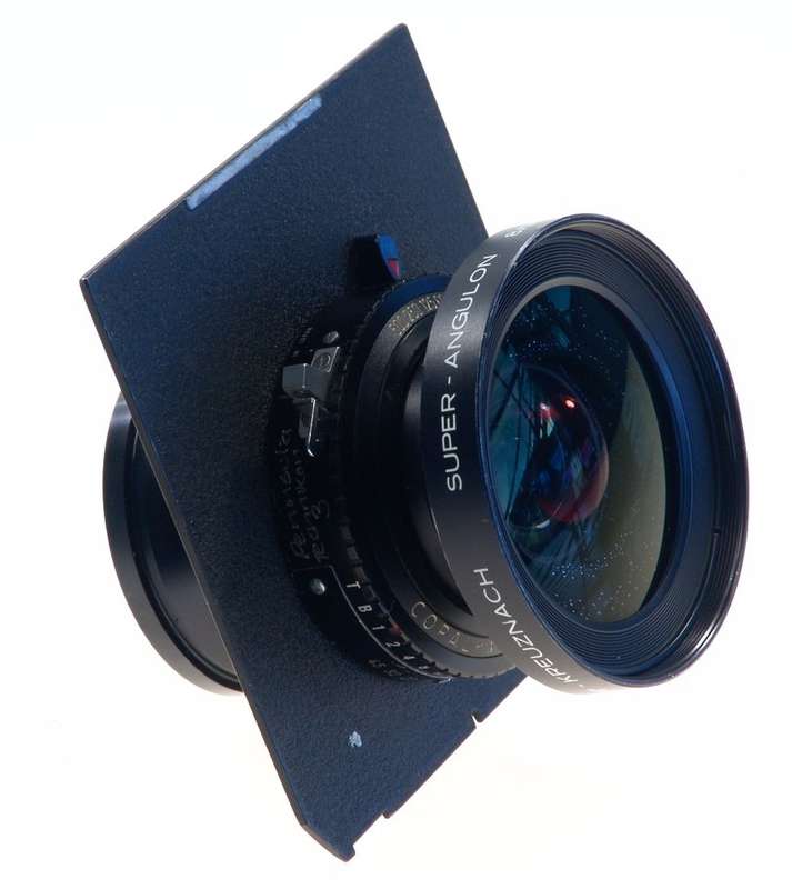 SUPER-ANGULON 1:8/90mm SCHNEIDER MULTICOATING 4x5 CAMERA LENS COPAL No:0 f=90mm