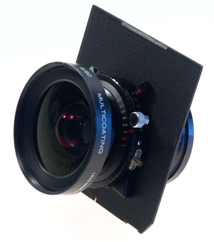 SUPER-ANGULON 1:8/90mm SCHNEIDER MULTICOATING 4x5 CAMERA LENS COPAL No:0 f=90mm
