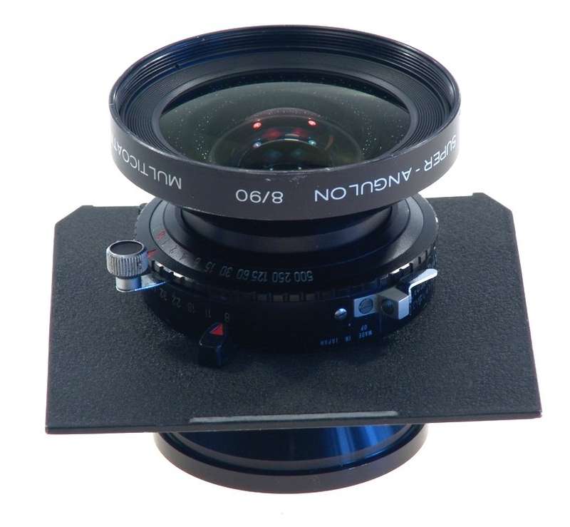 SUPER-ANGULON 1:8/90mm SCHNEIDER MULTICOATING 4x5 CAMERA LENS COPAL No:0 f=90mm