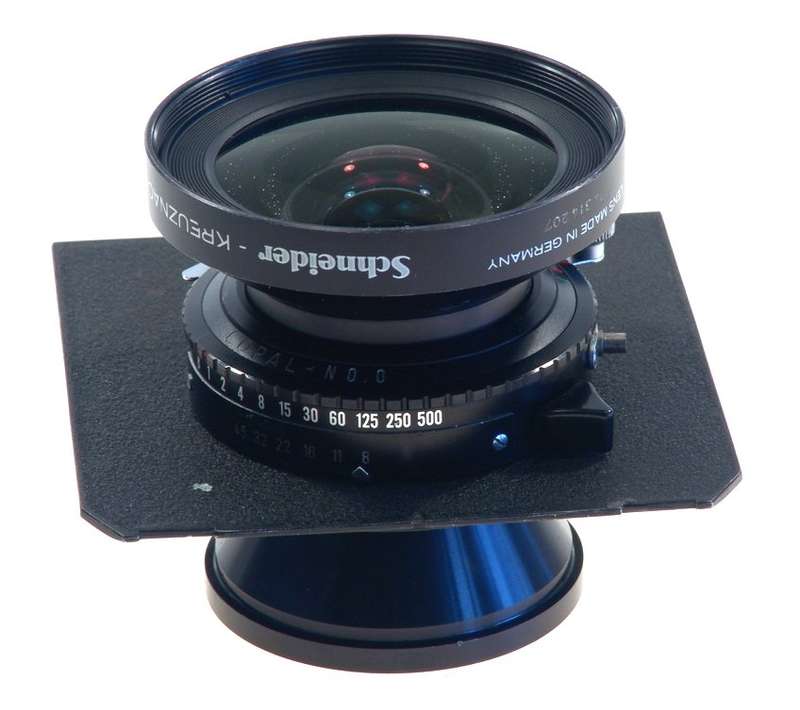 SUPER-ANGULON 1:8/90mm SCHNEIDER MULTICOATING 4x5 CAMERA LENS COPAL No:0 f=90mm