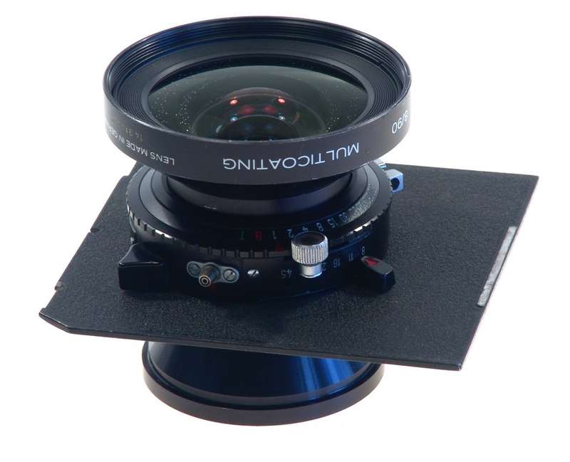SUPER-ANGULON 1:8/90mm SCHNEIDER MULTICOATING 4x5 CAMERA LENS COPAL No:0 f=90mm