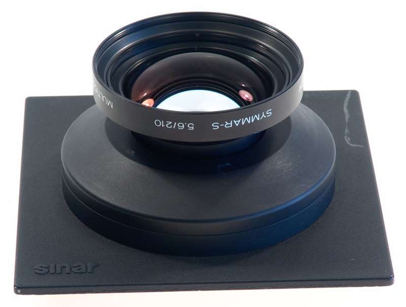 SCHNEIDER SYMMAR-S 5.6/210mm SINAR CAMERA LENS BOARD CLEAN f=210mm MULTICOATING